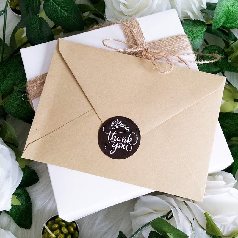 Supla 150 Sets Thank You Cards with Envelopes Stickers Bulk Thank You Notes 6 Designs of Chalkboard Floral Thank You Note Cards Vintage Blank Thank You Card 4 x 6 for Wedding Bridal Baby Shower - Image 5